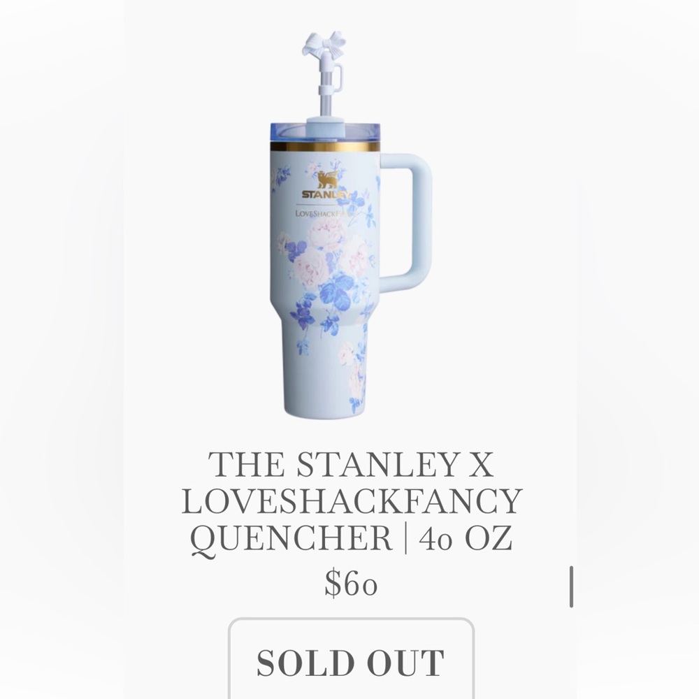 The Stanley x LoveShackFancy Quencher | 40 OZ - Everblooming Rosettes